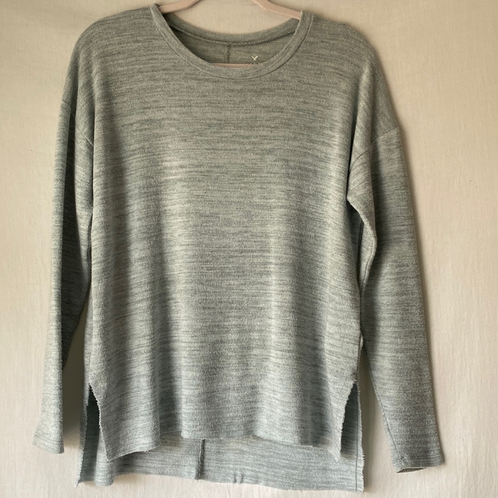 American Eagle Soft and Sexy, Grey Sweater, Size: S